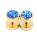 Faux plugs avec cristaux 5