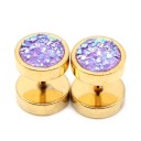 Faux plugs avec cristaux 6