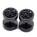 Faux plugs avec cristaux 6