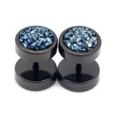 Faux plugs avec cristaux 3