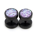 Faux plugs avec cristaux 6