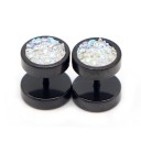 Faux plugs avec cristaux 7