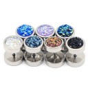 Faux plugs avec cristaux 2