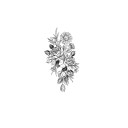 Faux tatouage fleur 28