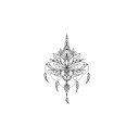 Faux tatouage fleur 36