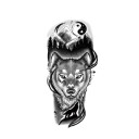 Faux tatouage loup 7