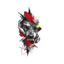 Faux tatouage loup 8