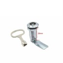 Fechadura cilíndrica triangular para armários e portas 28 mm com lingueta e chave para portas de móveis e caixas de armazenamento 3