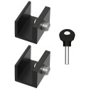 Fechadura de segurança para janela deslizante 2 pcs Bloqueador ajustável de janelas para crianças, animais de estimação e prevenção 5