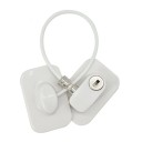 Fechadura de segurança para janelas com cabo e chave Limitador de abertura de janela Montagem adesiva sem furação ABS e aço inoxidável 20 x 5,6 1
