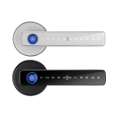 Fechadura digital de porta com impressão digital, senha, cartão IC e aplicação Tuya Smartlife - Fechadura sem fios para portas de madeira e de aço 35–70 mm 2