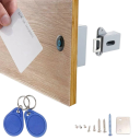 Fechadura digital RFID oculta invisível com cartão IC 2×AA DC3V para portas de madeira, gavetas e armários 2