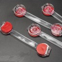Fecho de segurança para gavetas 10 pcs Fita transparente e flexível para fixação pelo canto Extremidades autoadesivas Plástico ABS Tamanho 3