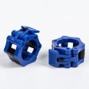 Fechos rápidos para halteres 2 pcs 50 mm Tampas plásticas para grandes eixos de halteres Fechos bloqueáveis para musculação profissional 3