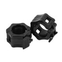 Fechos rápidos para halteres 2 pcs 50 mm Tampas plásticas para grandes eixos de halteres Fechos bloqueáveis para musculação profissional 1