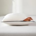 Fehér dekoratív párna 45 × 45 cm Poliészter párna a kanapéra a nappaliba, hálószobába, autóba, puha töltőpárna 2
