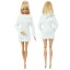 Fehér pulóver Barbie számára 5