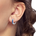 Feine kreisförmige Ohrringe Damen Schmuck aus 925 Sterling Silber Original Ohrringe für Partys und den täglichen Gebrauch 2