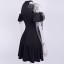 Fekete gótikus mini ruha 3