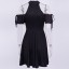 Fekete gótikus mini ruha 4