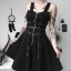 Fekete ruha pántokkal 1