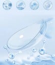 Féléves tiszta kontaktlencsék -4.25 dioptriával HEMA 14.0 mm UV szűrővel, puha vékony lencsék mindennapi használatra és látáskorrekcióra 3
