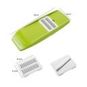Feliator de legume cu 3 lame din oțel inoxidabil feliator manual verde pentru fructe, salate și prepararea mâncărurilor 2