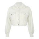 Felpa corta in fleece da donna 1