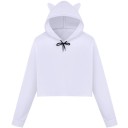 Felpa da donna con orecchie P1694 2