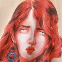 Felpa da donna con stampa del viso 4