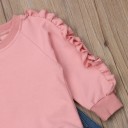 Felpa e jeans da ragazza L1274 4