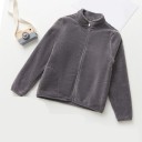 Felpa in peluche per bambini con zip 5