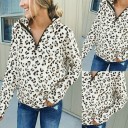 Felpa leopardata da donna A1 1