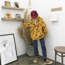 Felpa oversize da donna con dinosauri 3