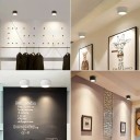 Felső LED mennyezeti lámpa 7W kerek 59x87 mm alumínium ház meleg fehér fény belső világítás 3