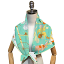 Femminile sciarpa quadrata giocosa Multifunzionale Moda francese Sciarpa per testa collo capelli corpo Tendenza moda Quattro stagioni 3