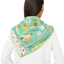 Femminile sciarpa quadrata giocosa Multifunzionale Moda francese Sciarpa per testa collo capelli corpo Tendenza moda Quattro stagioni 6