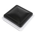 Fenêtre de ventilation de toit pour camping-car avec ventilateur d'extraction dimensions 42 x 42 cm couvercle basculant en plastique étanche blanc pour caravane et fourgon 5