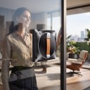 Fensterreinigungsroboter Doppelsprühfunktion Saugkraft 3000 Pa Lasersensor App und Fernbedienung Schwarz Für Haushalt und Büro 4