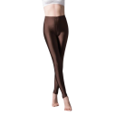 Fényes, vékony leggings nőknek, magas rugalmasságú jóganadrág, fényes hatású fitneszruházat, rugalmas leggings sporthoz és szabadidőhöz 8