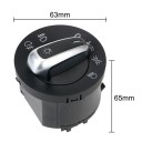 Fényszóró kapcsoló VW-hez, Jetta, Golf, Passat, Tiguan, Scirocco, Amarok, Caddy, Sharan, Touran – 10 PIN, fekete műanyag, kód 5ND941431B 3