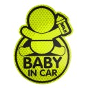 Fényvisszaverő autós matrica Baby in car 7