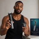 Férfi 2 az 1-ben szakáll- és testszőrzetvágó Kétoldalas penge Vízálló IPX6 Fésű 1–10 mm USB-C ABS Szürke Szakállhoz és testhez 4