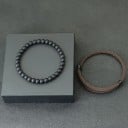 Férfi divatos karkötő állítható 16-28cm Stílusos férfi karkötők állítható méret 16-28cm 2 db 4