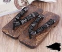 Férfi fa flip-flop papucs 3