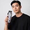 Férfi hajvágó Professzionális trimmer Állítható hossz 1800 mAh 8 fésű 1,5–19 mm Ezüst Kábellel és anélkül 4