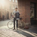 Férfi kerékpáros mez rövid ujjal Teljes hosszúságú cipzárral Rugalmas anyag 90 % poliészter és 10 % Lycra Sötétkék csíkos 6