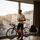Férfi kerékpáros mez rövid ujjú Teljes hosszúságú cipzár Rugalmas anyag Nylon, spandex és poliészter keveréke Fehér fekete cipzárral 6