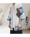Férfi kimono kardigán s potiskem 12