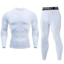 Férfi leggings és hosszú ujjú póló szett, O nyakkivágás, poliészter 4